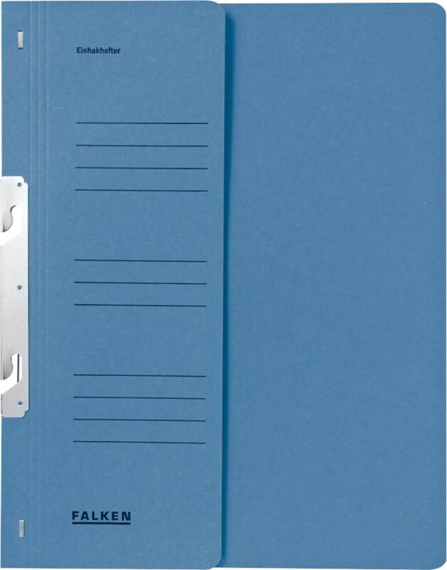 Farde à crochets Falken A4 Bleu Carton