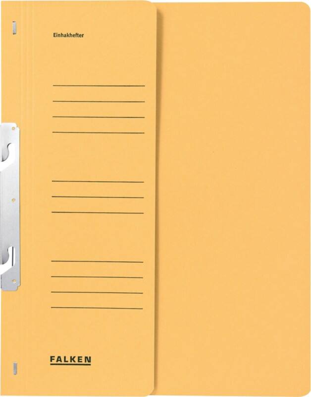 Farde à crochets Falken A4 Jaune, carton