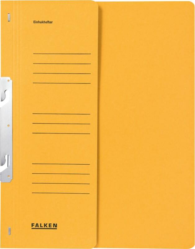 Farde à crochets Falken A4 Jaune Carton