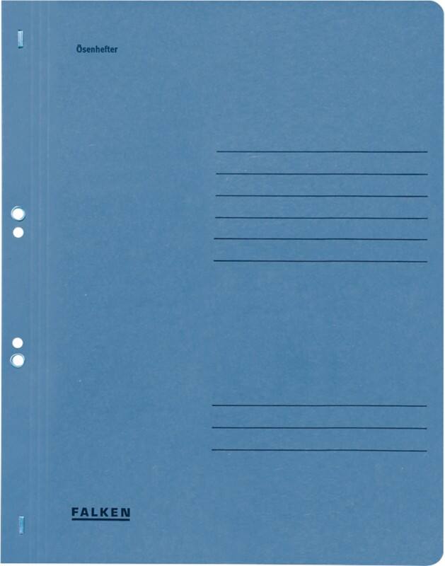 Farde à œillets Falken A4 Bleu Carton manila