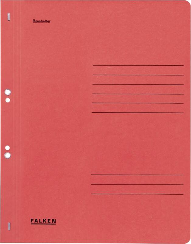 Farde à œillets Falken A4 Rouge Carton manila