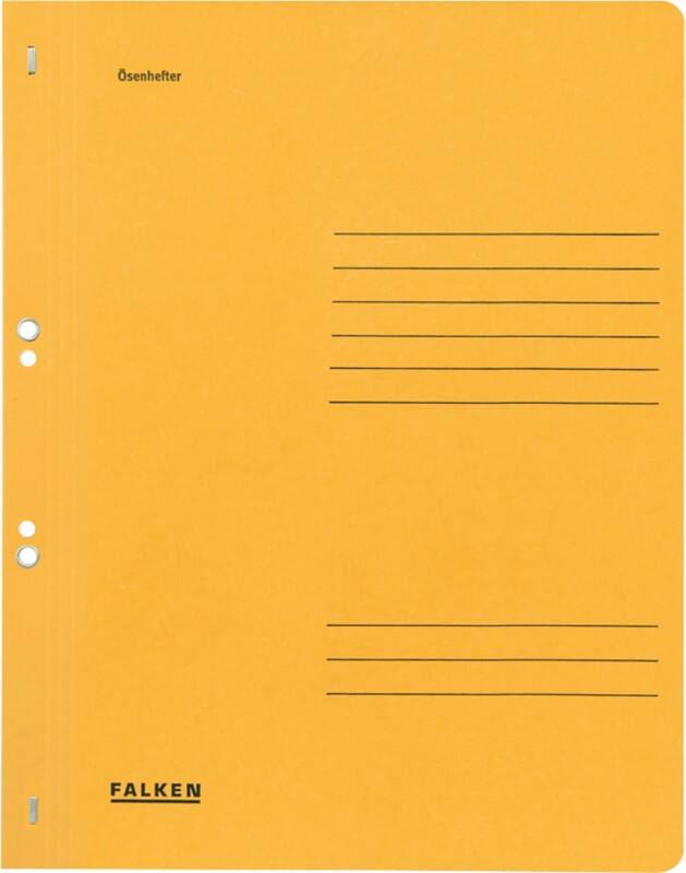 Farde à œillets Falken A4 Jaune Carton manila