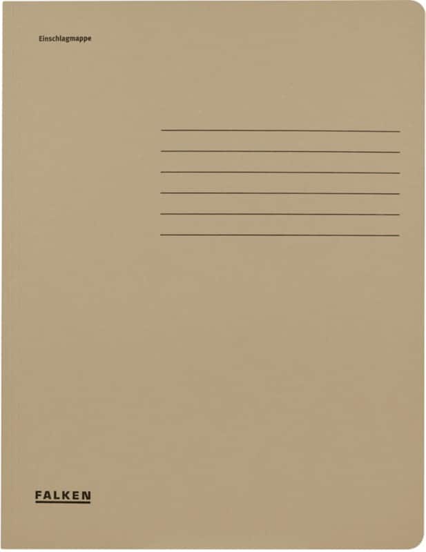 Fardes à 3 rabats Falken 448019E A4 Gris Manila