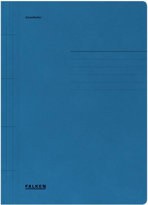 Farde à lamelle Falken A4 Bleu Manille Recycled 250 g/m²  