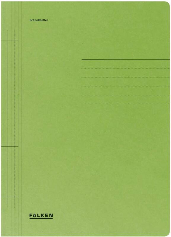 Farde à lamelle Falken A4 Vert Manille Recycled 250 g/m²  