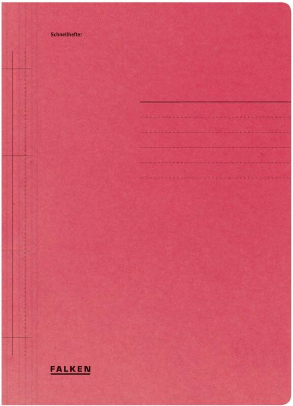 Farde à lamelle Falken A4 Rouge Manille Recycled 250 g/m²  