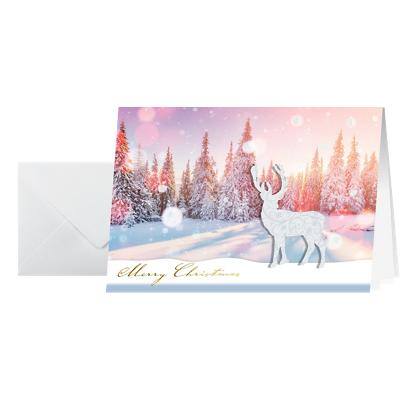 Carte de Noël Sigel Cerf des Neiges A6 Assorties 14,8 x 10,5 cm 10 Unités