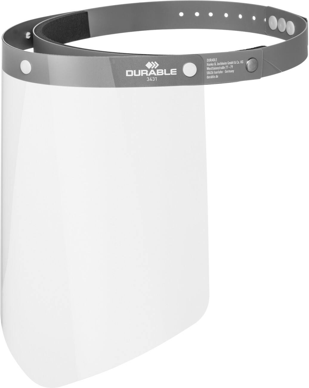 Visière de protection DURABLE 3431-01 Polycarbonate Transparent