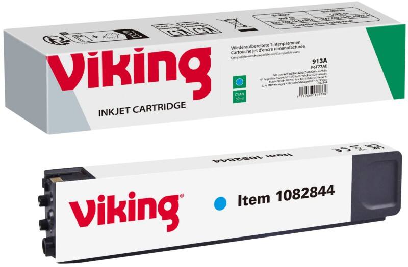 Cartouche jet d'encre Viking 913A Compatible HP F6T77AE Cyan