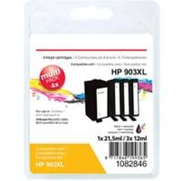 Cartouche jet d’encre Office Depot compatible HP 903XL Noir, cyan, magenta, jaune 4 unités
