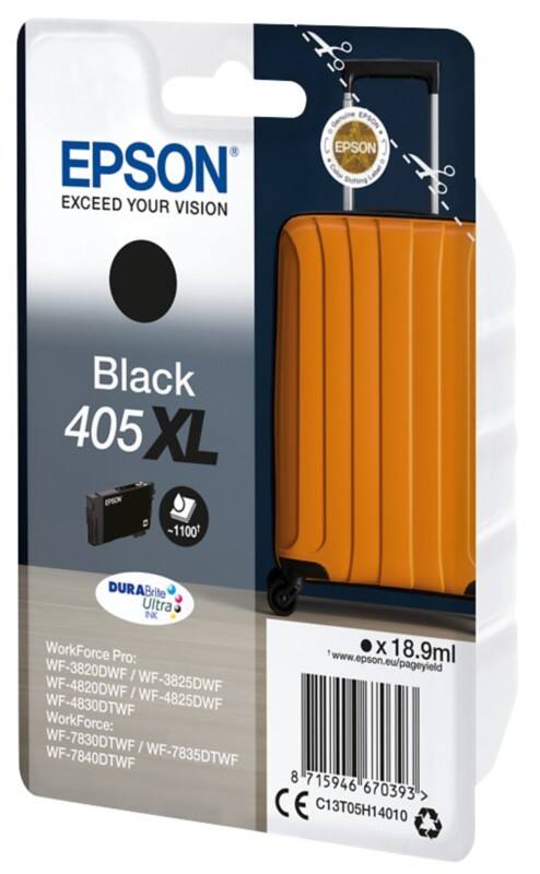 Cartouche jet d'encre Epson 405XL D'origine C13T05H140 Noir 