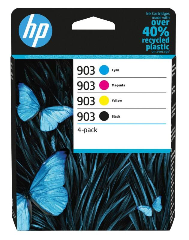 Cartouche jet d’encre HP 903 D'origine 6ZC73AE Noir, cyan, magenta, jaune Multipack 4 Unités