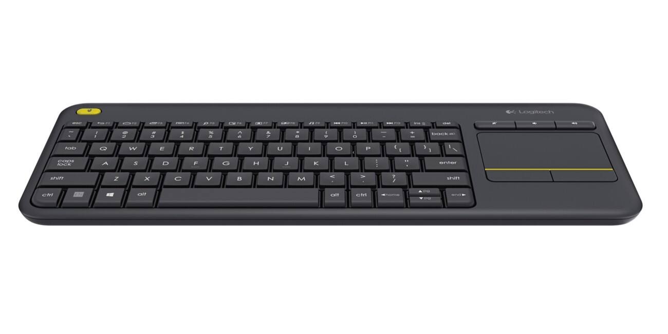 Clavier Logitech Sans fil QWERTZ (DE) Noir K400 Plus