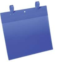 DURABLE Pochettes avec reliures Polypropylene Bleu A5 paysage Codes barre, signes, numéros  21 x 29,7 cm 50 Unités
