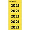 Étiquettes Leitz année 2021 Jaune 60 x 25,5 mm 100 Unités