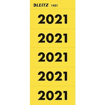 Étiquettes Leitz année 2021 Jaune 60 x 25,5 mm 100 Unités