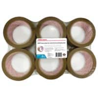 Ruban d’emballage Office Depot silencieux Brun 50 mm x 66 m 6 rouleaux