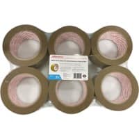 Ruban adhésif d'emballage Office Depot Usage industriel 48 mm x 100 m Brun 6 rouleaux
