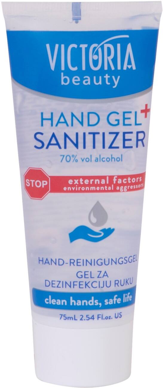 Gel aseptisant pour les mains VICTORIA beauty Gel à 70 % d'alcool Transparent 75 ml