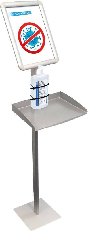 Présentoir sur pied Franken A4 Aluminium Argenté BS0911