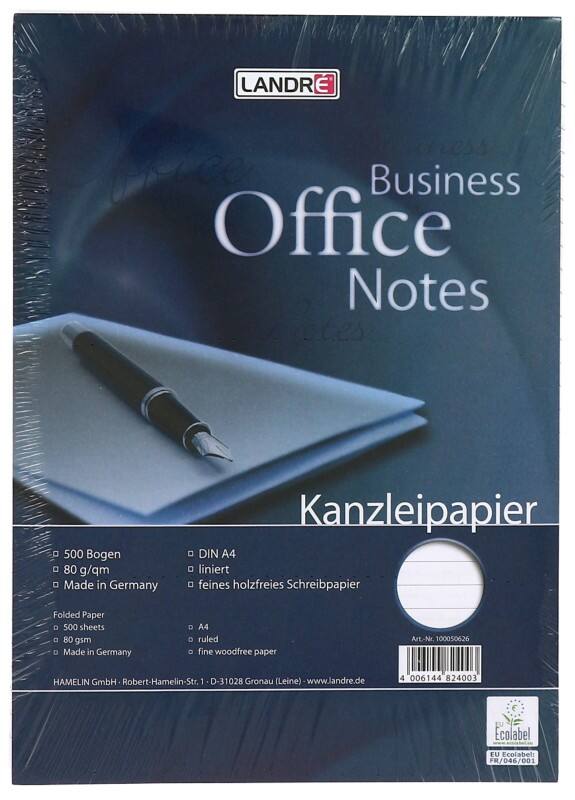 Bloc-notes LANDRÉ Livres et blocs-notes A4 Blanc 80 g/m² 500 Feuilles