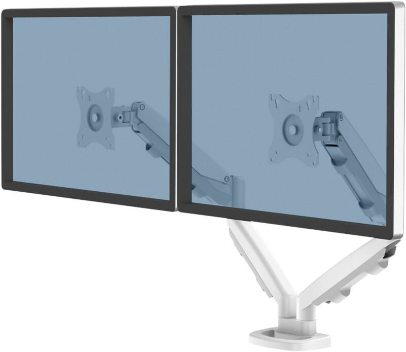 Double bras de moniteur Fellowes Eppa Réglable en hauteur 480 x 1 000 X 560 mm 39'’ Blanc