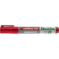 Marqueur pour tableau blanc edding Rouge 28 3 mm