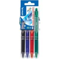 Stylo-bille Pilot FriXion Ball Clicker Assortiment 0.35 mm Moyenne Conique  Non rechargeable 4 Unités