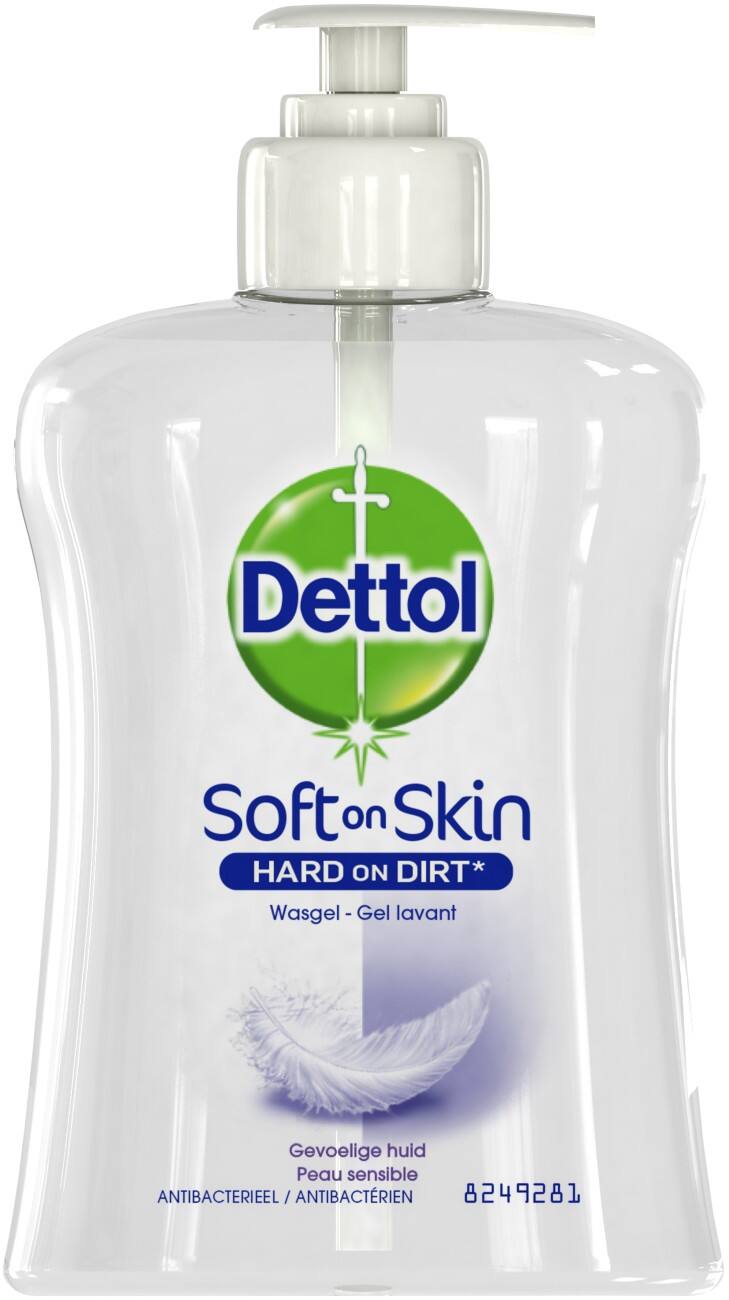 Savon liquide + pompe à savon Dettol Sensitive 250 ml