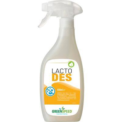 Désinfectant spray GREENSPEED Lacto Des Transparent 6 Unités de 500 ml