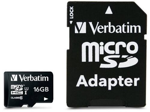 Carte microSDHC Verbatim Premium 16 Go Classe 10