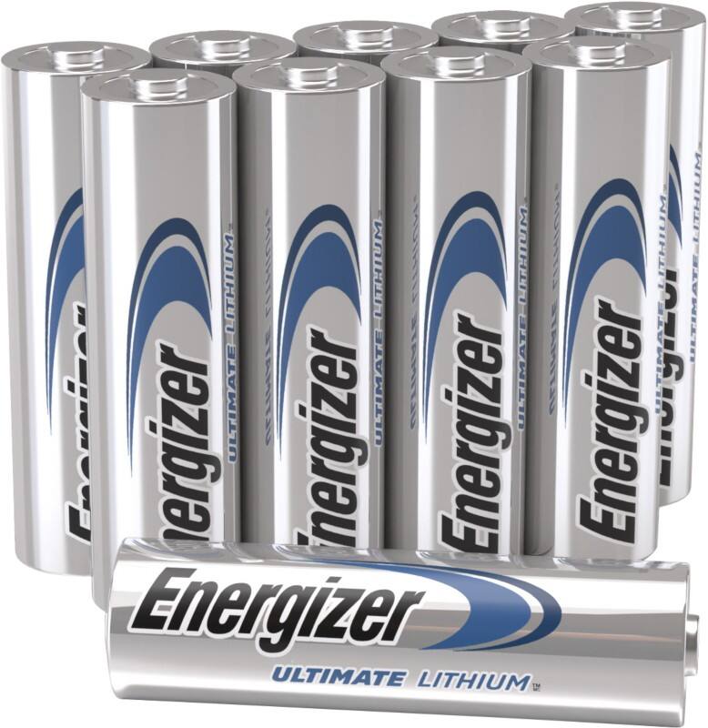 Piles Energizer Ultimate Lithium AA LR6 3000 mAh Alcaline 1,5 V 10 Unités