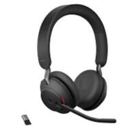 Casque pour téléphone Jabra Evolve2 65 Sans fil Stéréo Sur tête Réudction du bruit Bluetooth, USB-A Avec microphone Noir