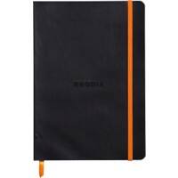 Cahier Rhodia A5 Ligné Sans perforation Noir