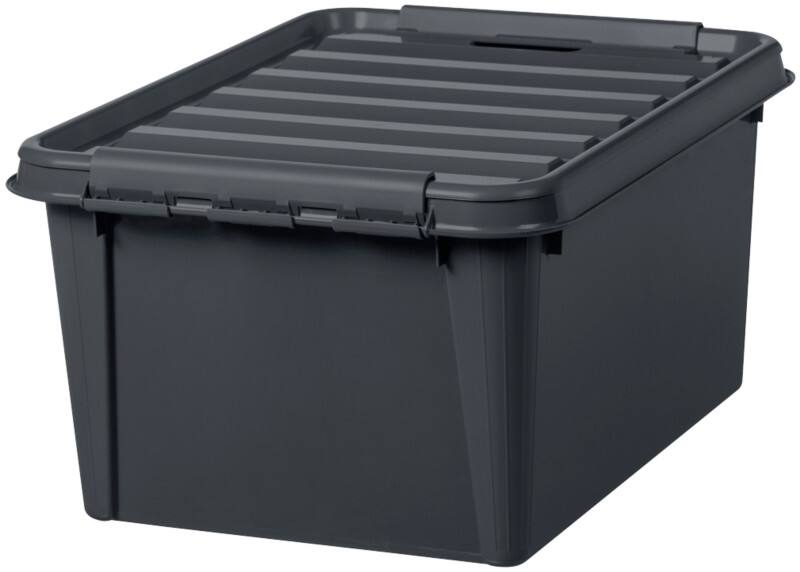 Boîte de rangement SmartStore Plastique Recycled 32 L Avec couvercle Gris 39 x 50 x 26 cm