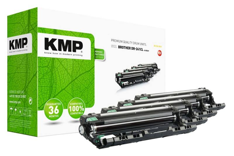 Tambour d'imagerie KMP Compatible Brother DR-241CL Noir, cyan, magenta, jaune