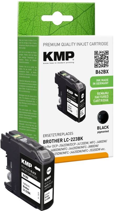 Cartouche jet d’encre KMP Compatible Brother LC-223BK Noir