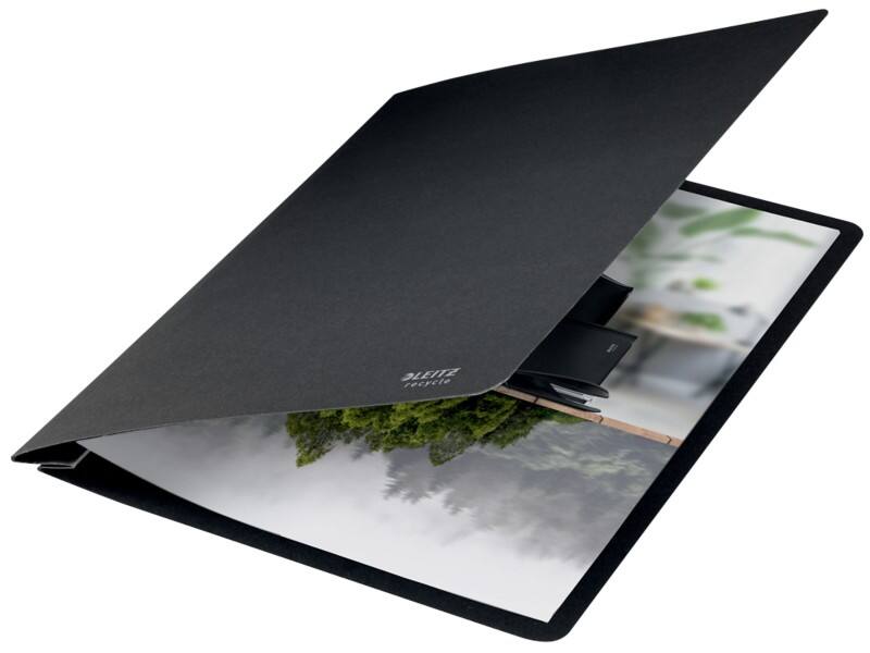 Farde à lamelle Leitz Recycle A4 Noir 275 g/m² Carton 100 % recyclé