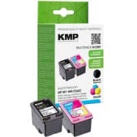 Cartouche jet d’encre KMP Compatible HP 301 Noir, cyan, magenta, jaune N9J72AE Multipack 2 Unités