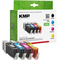 Cartouche jet d’encre KMP Compatible Canon CLI-551XL BK/C/M/Y Noir, cyan, magenta, jaune Multipack 4 Unités