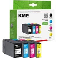 Cartouche jet d’encre KMP Compatible Canon PGI-1500XL BK/C/M/Y Noir, cyan, magenta, jaune