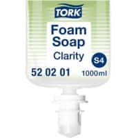 Savon mousse pour les mains Tork Mousse S4 Transparent 520201 1 L