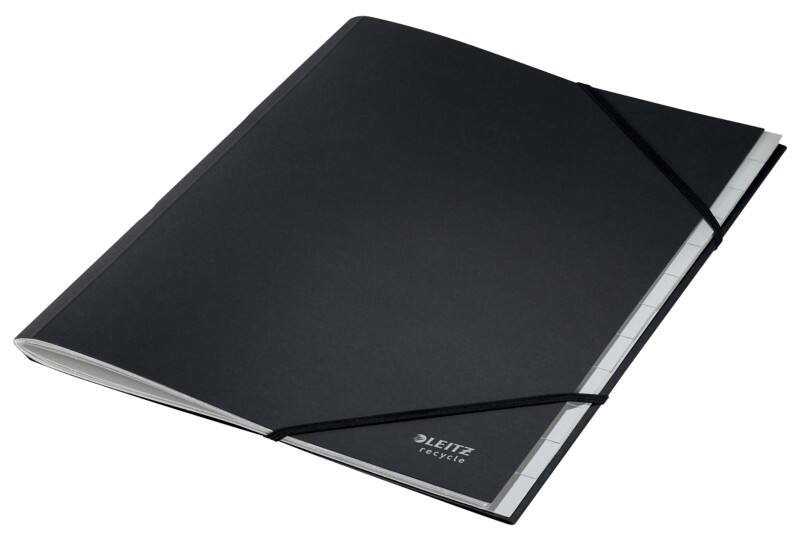 Trieur Leitz Recycle A4 Noir 12 intercalaires 430 g/m² Carton 100 % recyclé