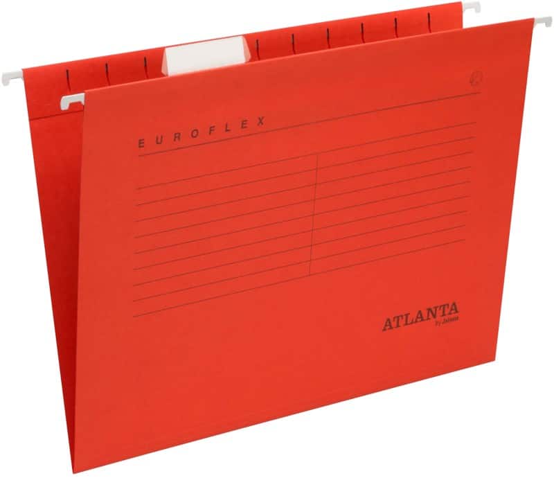 Dossier suspendu Djois Euroflex A4 V 225 g/m² Rouge Certifié FSC® 25 Unités
