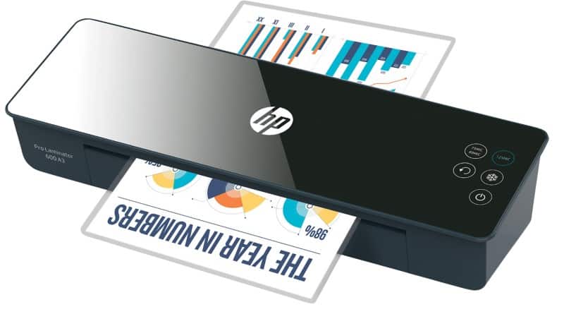 Plastifieuse HP Pro 600 A3 600 mm/min. 1 min temps de préchauffage
