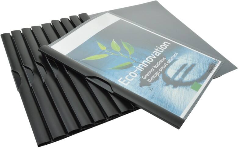 Farde à clip Rapesco A4 Noir PP (Polypropylène) 180 microns 10 Unités