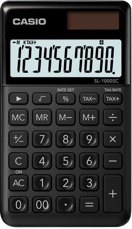 Calculatrice de poche Casio SL-1000SC-BK Noir