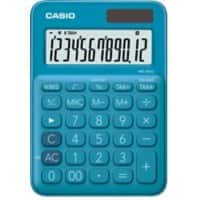 Calculatrice de bureau Casio MS-20UC-BU Écran 12 chiffres Bleu