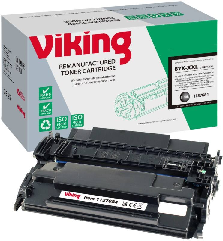 Toner Viking 87X-XXL Compatible HP 87X-XXL Noir