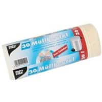 Sac-poubelle PAPSTAR PAPSTAR 30 L Cordon de serrage Blanc PEBD (Polyéthylène à basse densité) 17 microns 30 Unités